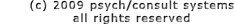 copyright psych/consult systems